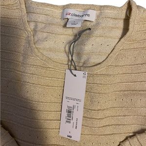 Gold sparkly Liz Claiborne sweater